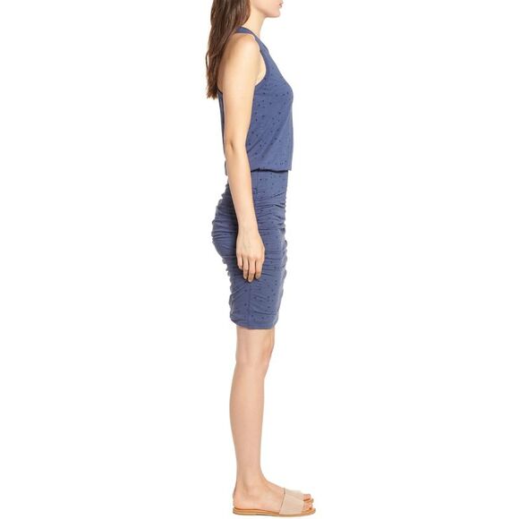 Sundry Womens Stars Sleeveless Blouson Dress 1 Marine - NWT $138 - Picture 3 of 6